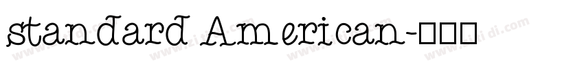 standard American字体转换